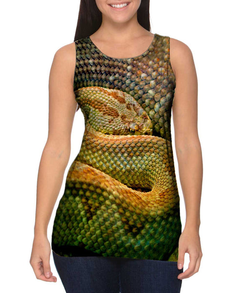 Watchful Rattle Snake&nbsp;Womens Tank Top