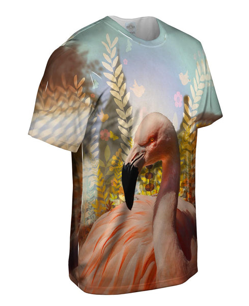 Big Ben Flamingo Mens T-Shirt | Yizzam