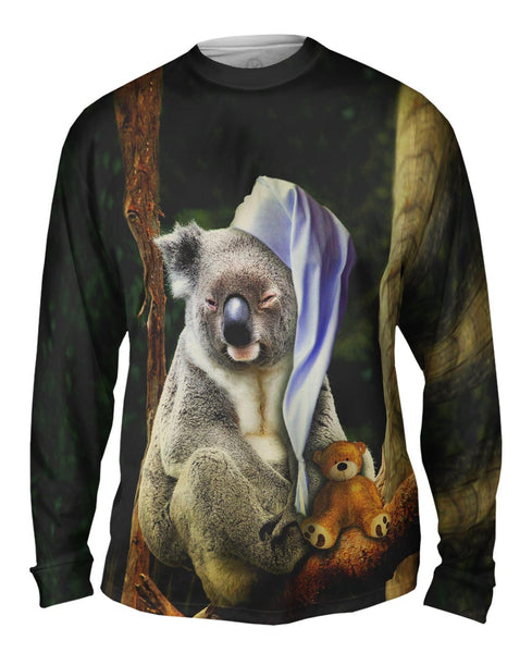 Sleeping Cap Koala&nbsp;Mens Long Sleeve