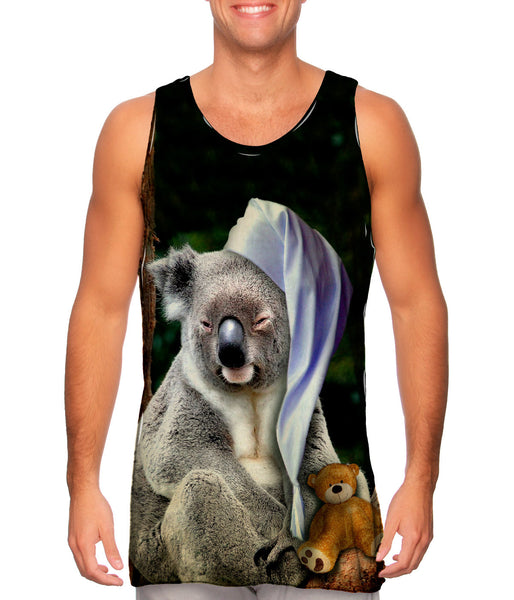 Sleeping Cap Koala&nbsp;Mens Tank Top