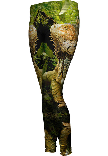 Deep Jungle Iguana&nbsp;Womens Leggings