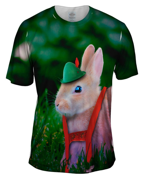 Alpine Hiker Bunny Mens T-Shirt