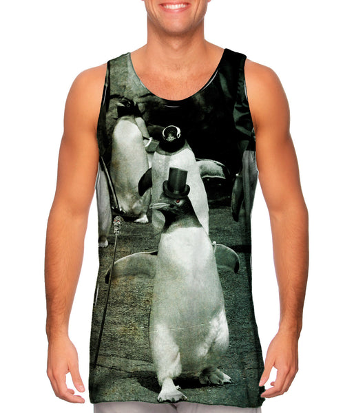 Dancing Top Hat Penguin&nbsp;Mens Tank Top