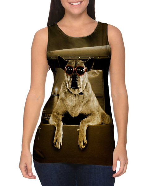 Pick-Up Truck Dog&nbsp;Womens Tank Top