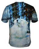 Blue Watercolor Polar Bear