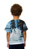 Kids Blue Watercolor Polar Bear