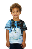 Kids Blue Watercolor Polar Bear