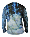 Blue Watercolor Polar Bear