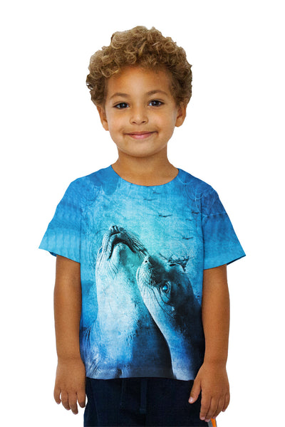 Kids Love Couple Seal&nbsp;Kids T-Shirt