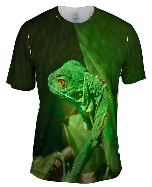 Green Iguana Jungle Mens T-Shirt