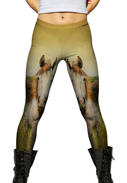 Duo Paint Horses&nbsp;Womens Leggings