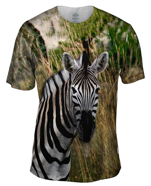 Vintage Metal Zebra Mens T-Shirt