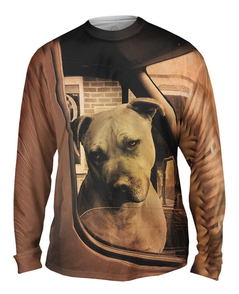 Driving Boxer Dog&nbsp;Mens Long Sleeve