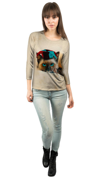 Siamese Party Cat&nbsp;Womens 3/4 Sleeve