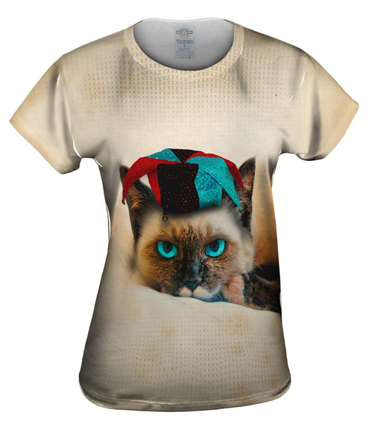 Siamese Party Cat Womens Top