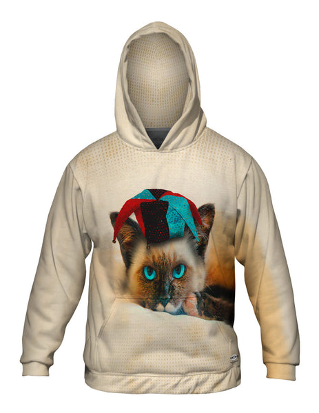 Siamese Party Cat Mens Hoodie Sweater