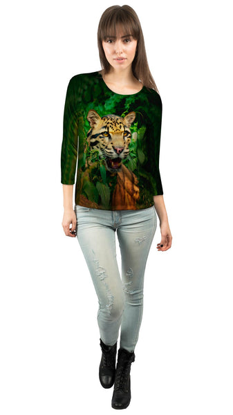 Clouded Leopard Jungle&nbsp;Womens 3/4 Sleeve
