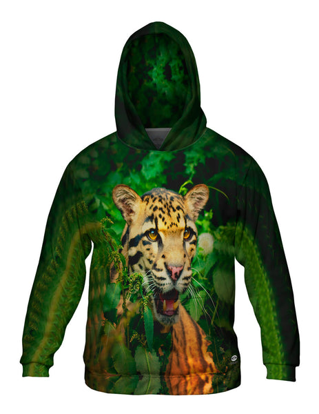 Clouded Leopard Jungle Mens Hoodie Sweater