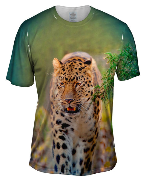 Amur Leopard Jungle Mens T-Shirt