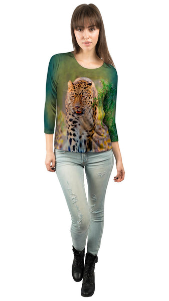 Amur Leopard Jungle&nbsp;Womens 3/4 Sleeve