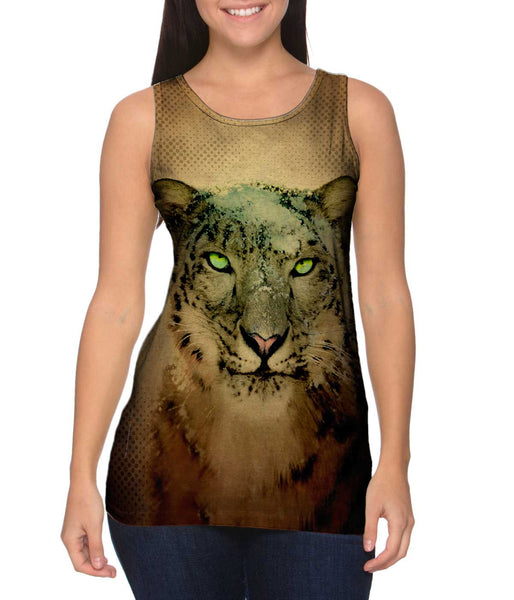 Snowy Snow Leopard&nbsp;Womens Tank Top