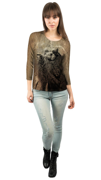 Couple Camel Fez&nbsp;Womens 3/4 Sleeve