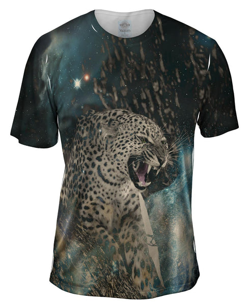 Fierce Space Leopard Mens T-Shirt