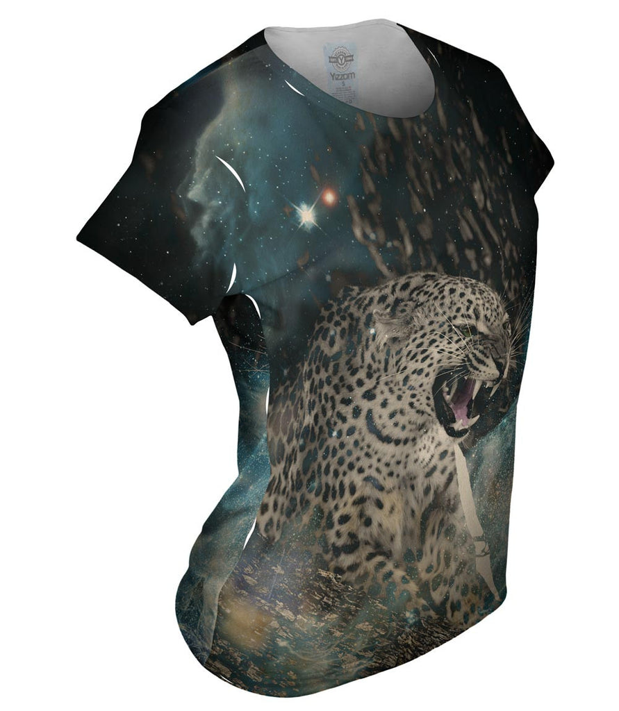Fierce Space Leopard Womens Top | Yizzam
