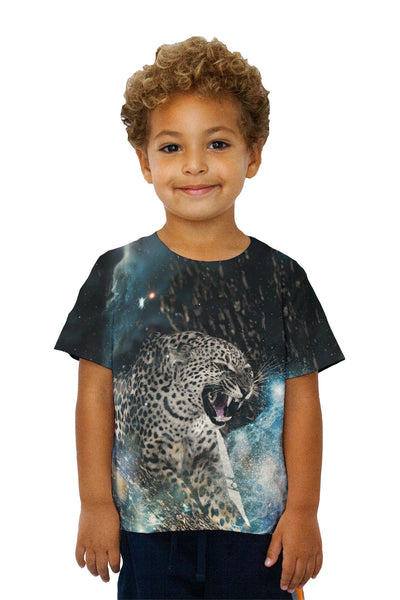 Kids Fierce Space Leopard Kids T-Shirt