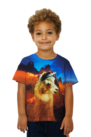Kids Andes Llama Sunset