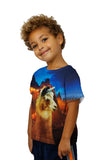Kids Andes Llama Sunset