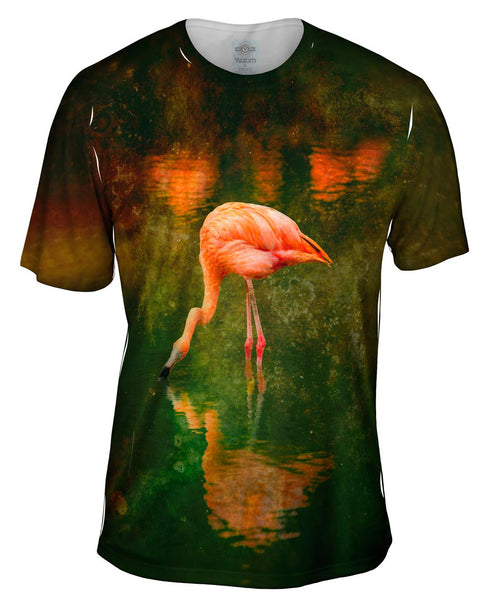 Stain Lake Flamingo Mens T-Shirt