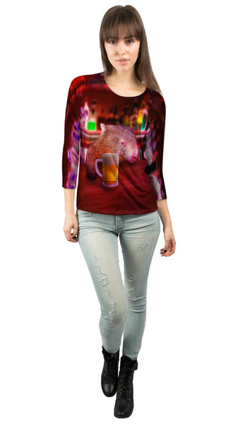 Bar Drink Wombat&nbsp;Womens 3/4 Sleeve