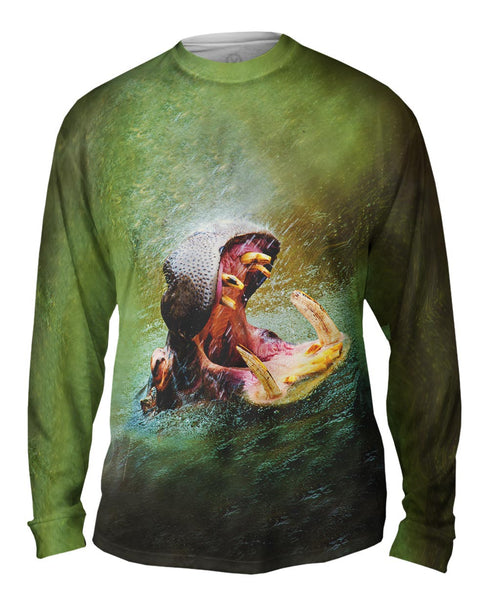 Rain Water Hippo&nbsp;Mens Long Sleeve