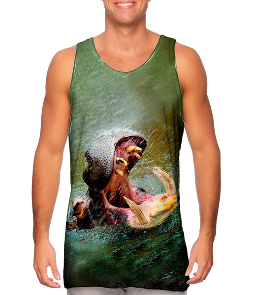 Rain Water Hippo&nbsp;Mens Tank Top