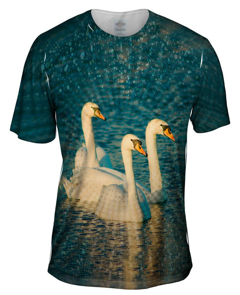 Triple Swan Mens T-Shirt