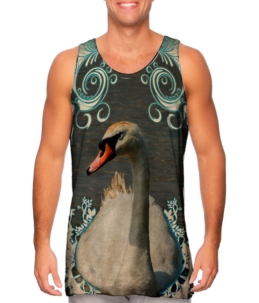 Swirl Swan&nbsp;Mens Tank Top