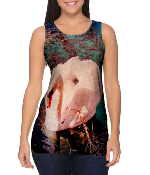 Vintage Film Swan&nbsp;Womens Tank Top