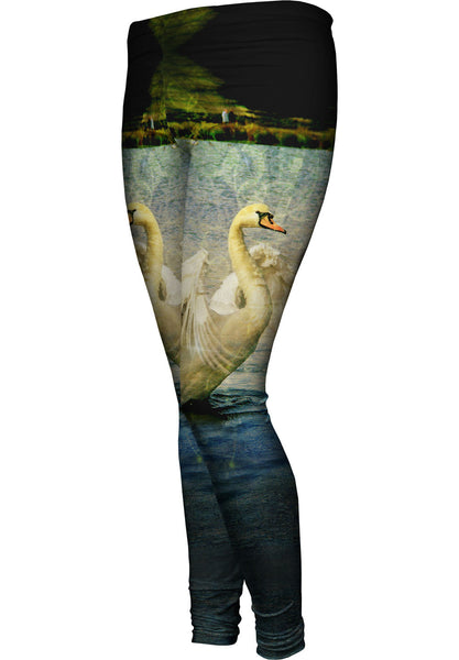 Pond Swan&nbsp;Womens Leggings