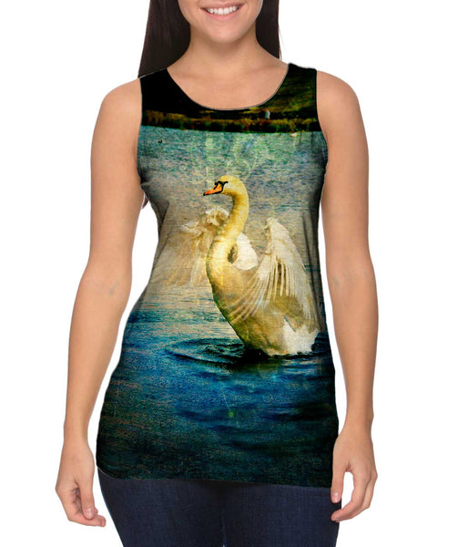 Pond Swan&nbsp;Womens Tank Top