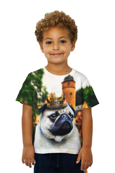Kids King Castle Pug Kids T-Shirt
