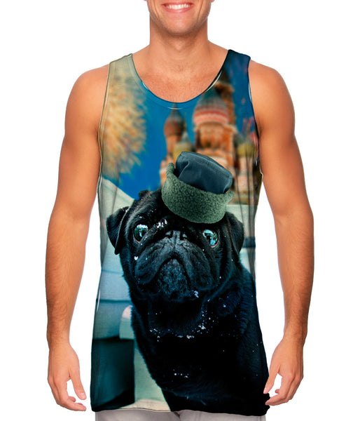 Snow Kremlin Pug&nbsp;Mens Tank Top