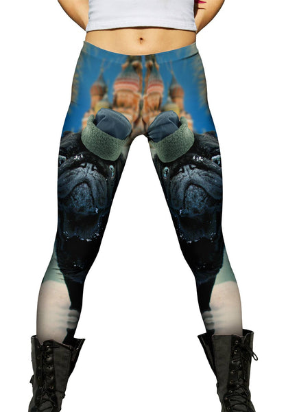 Snow Kremlin Pug&nbsp;Womens Leggings