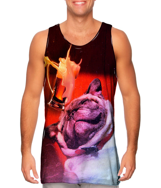 Beer Sleepy Pug&nbsp;Mens Tank Top