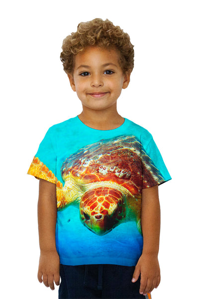 Kids Deep Sea Turtle Kids T-Shirt