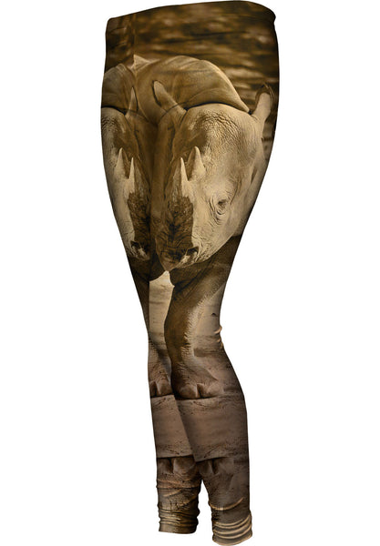 Sepia Rhino Womens Leggings