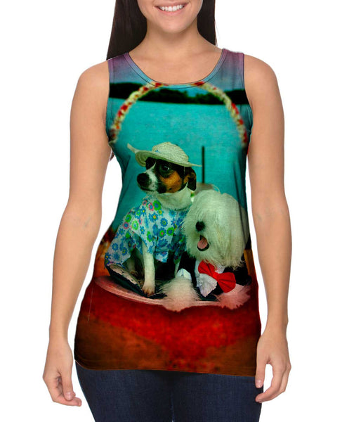 Beach Wedding Dogs&nbsp;Womens Tank Top
