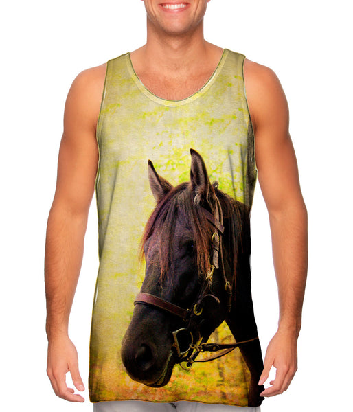Yellow Pride Horse&nbsp;Mens Tank Top
