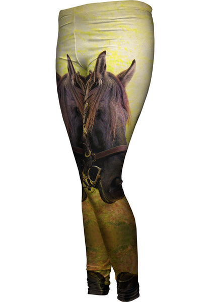 Yellow Pride Horse&nbsp;Womens Leggings