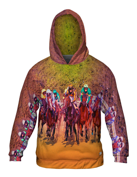 Race Horse Fight Mens Hoodie Sweater